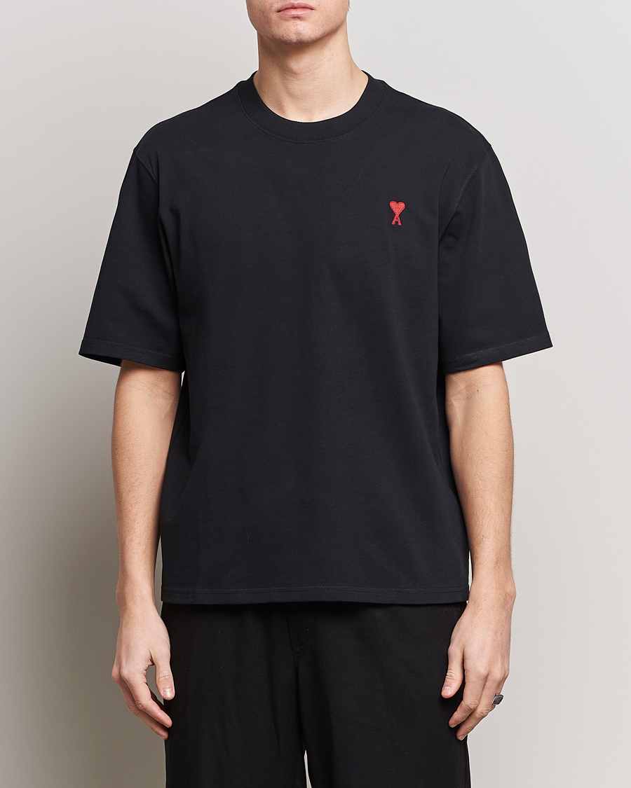 Mies |  | AMI | Heart Logo T-Shirt Black