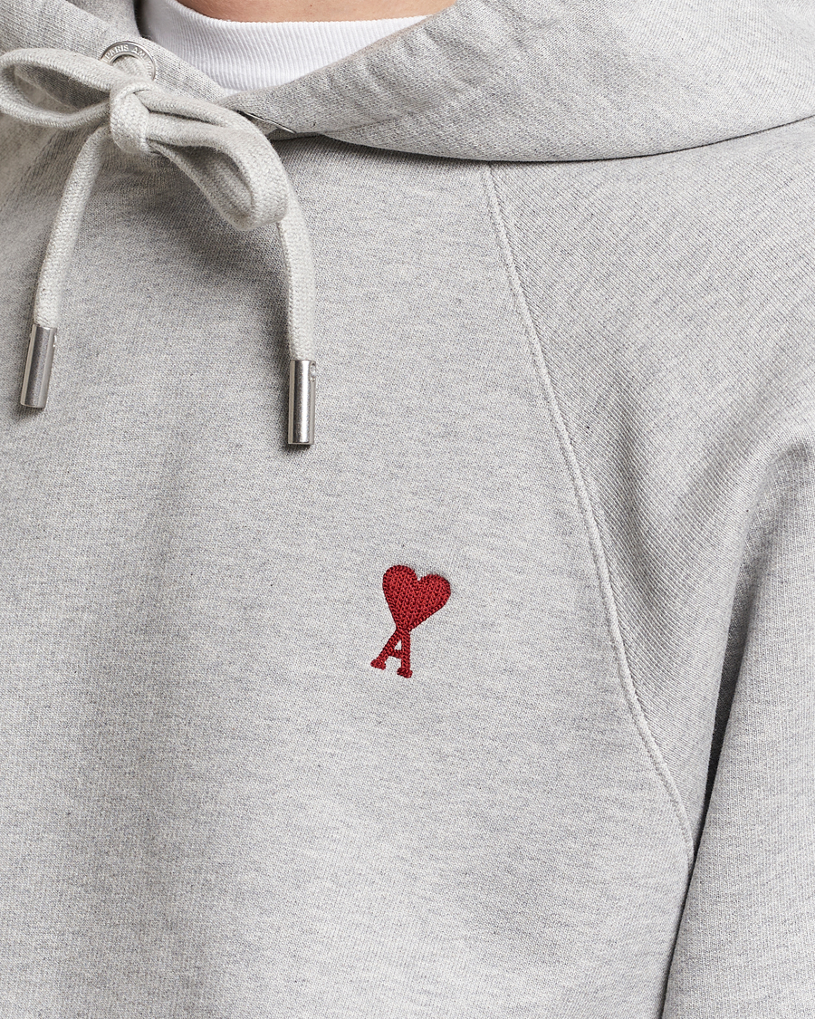 Mies | Puserot | AMI | Heart Logo Hoodie Heather Grey
