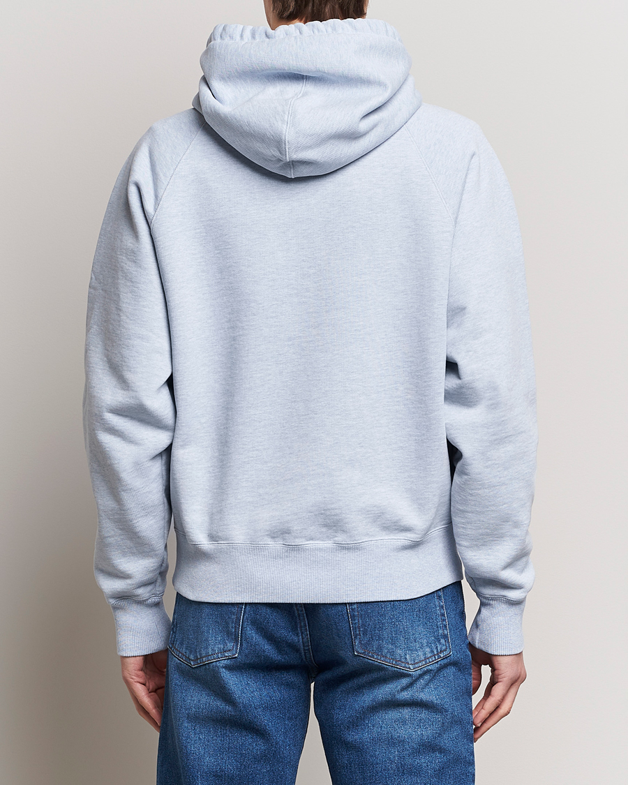 Mies | Puserot | AMI | Heart Logo Hoodie Heather Blue