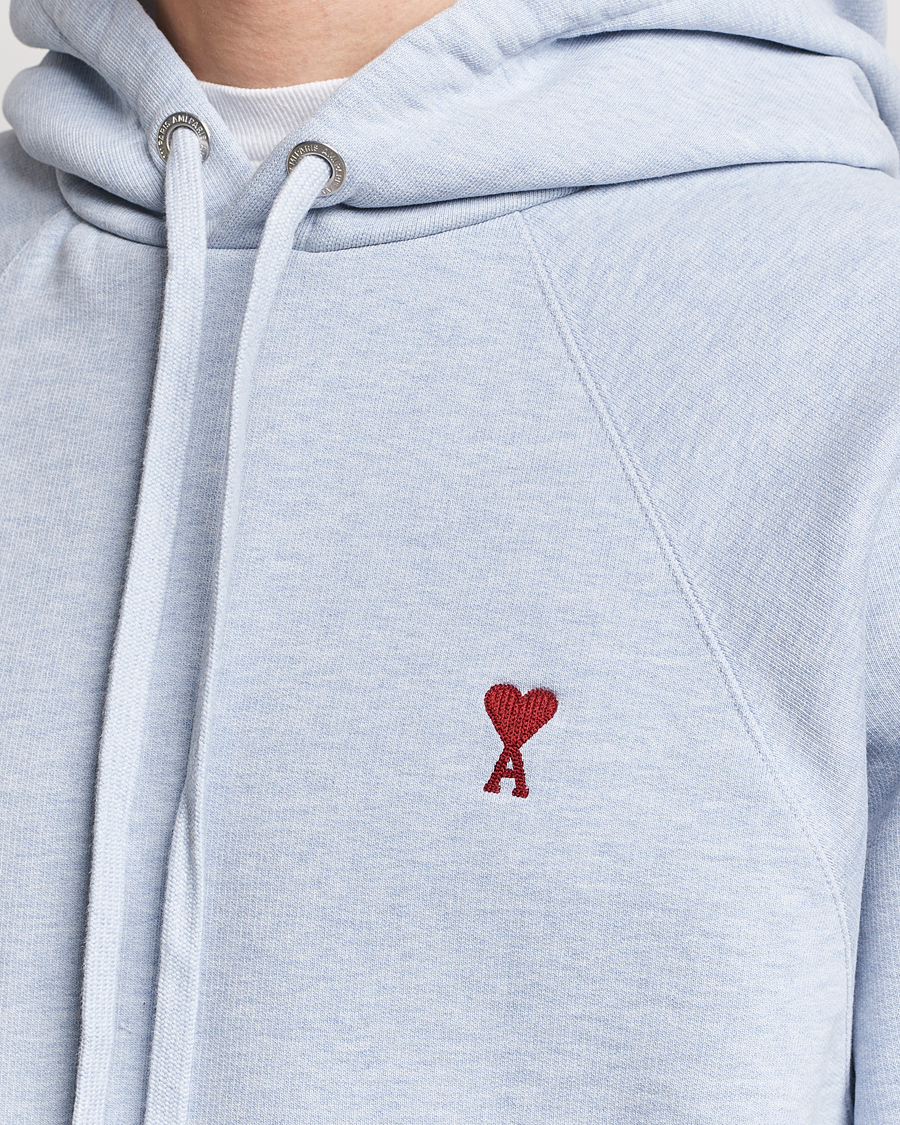 Mies | Puserot | AMI | Heart Logo Hoodie Heather Blue