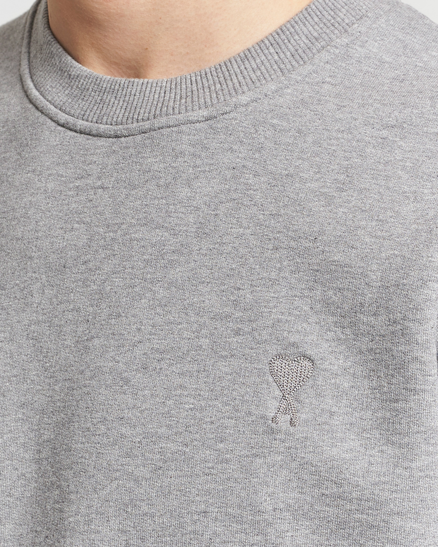 Mies | Puserot | AMI | Tonal Heart Logo Sweatshirt Heather Grey