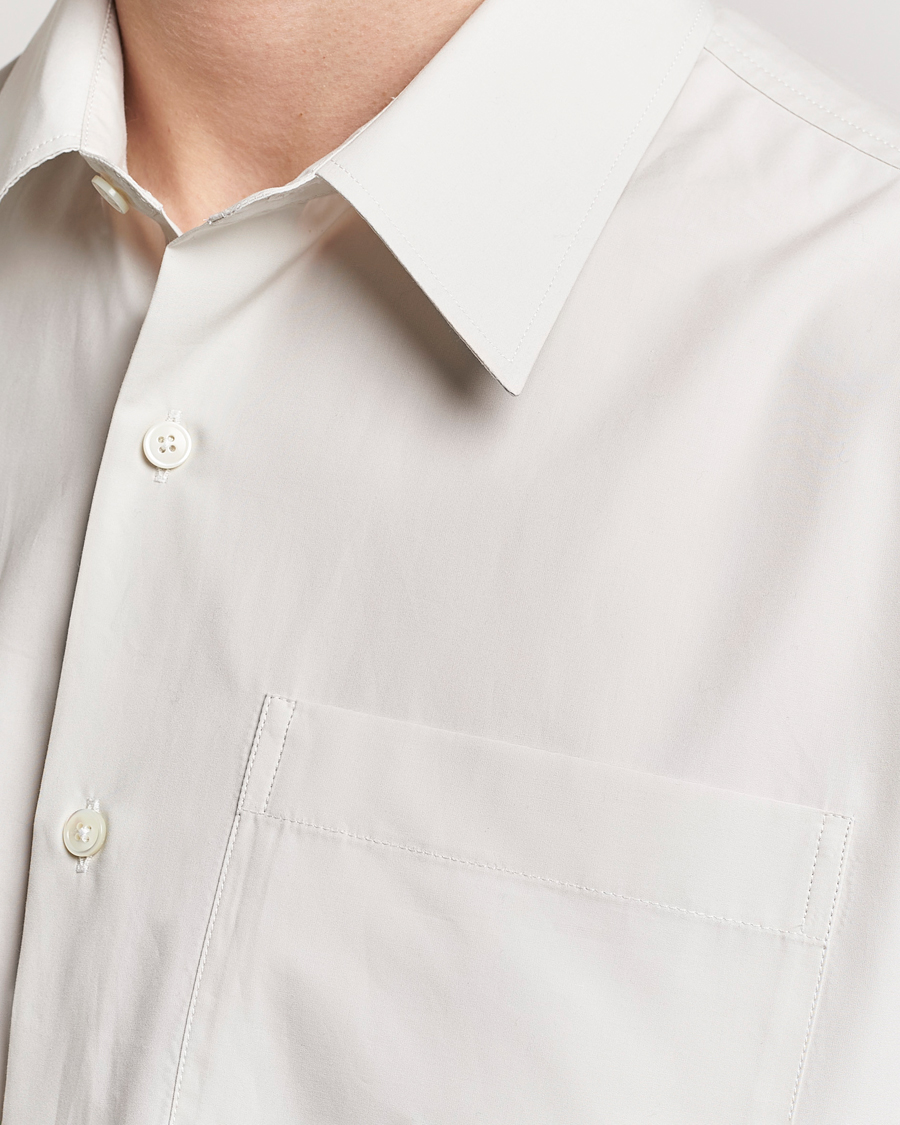 Mies | Kauluspaidat | AMI | Boxy Fit Short Sleeve Shirt Chalk White
