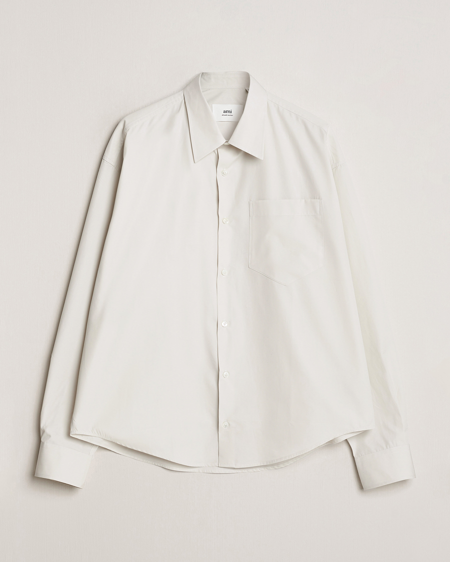 Mies | Kauluspaidat | AMI | Boxy Fit Shirt Chalk White