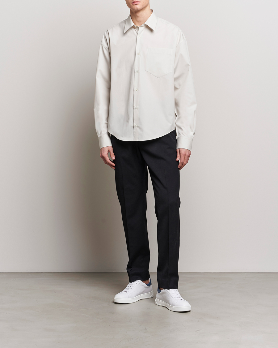 Mies | Kauluspaidat | AMI | Boxy Fit Shirt Chalk White