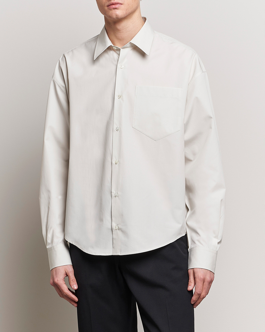 Mies | Kauluspaidat | AMI | Boxy Fit Shirt Chalk White