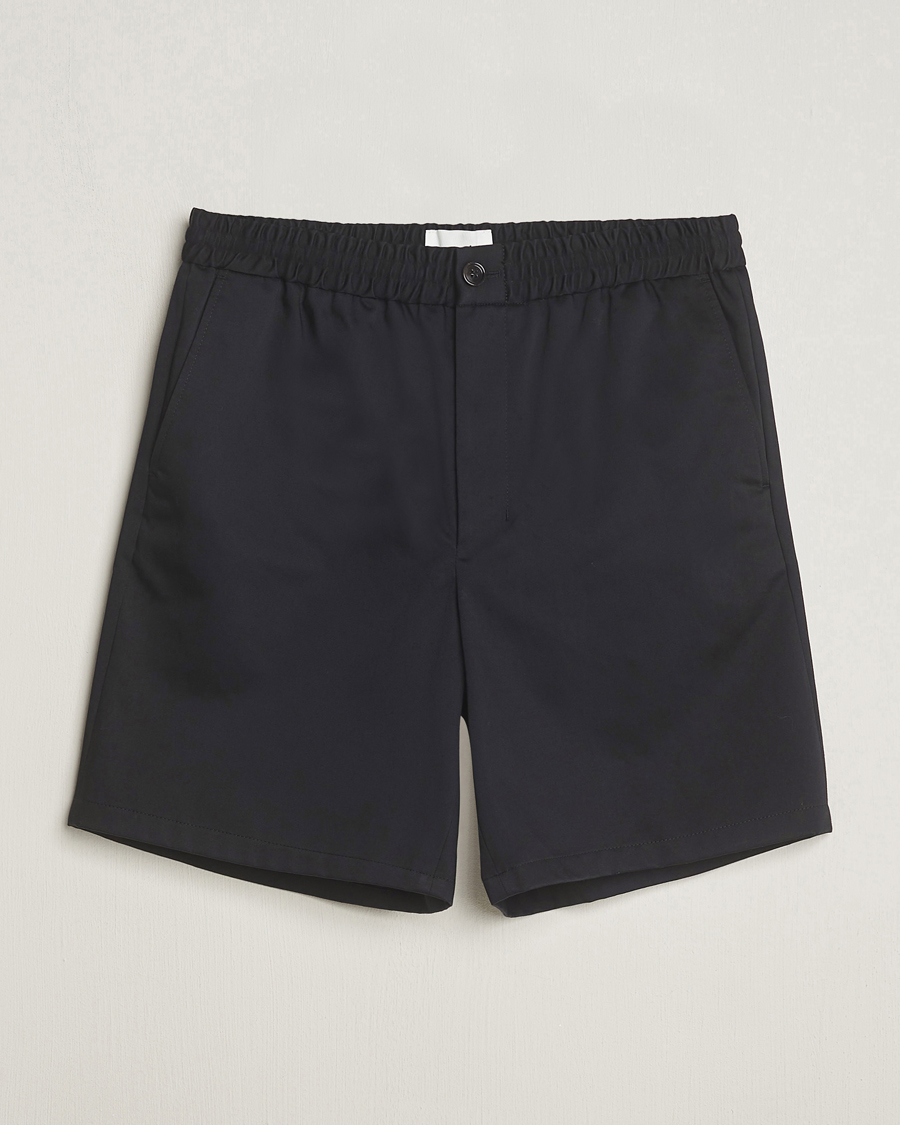 Mies | Shortsit | AMI | Cotton Drawstring Shorts Black