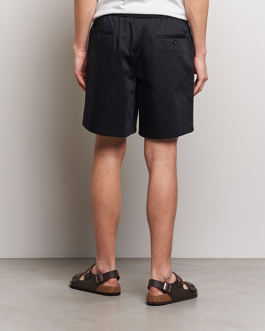 Mies | Shortsit | AMI | Cotton Drawstring Shorts Black
