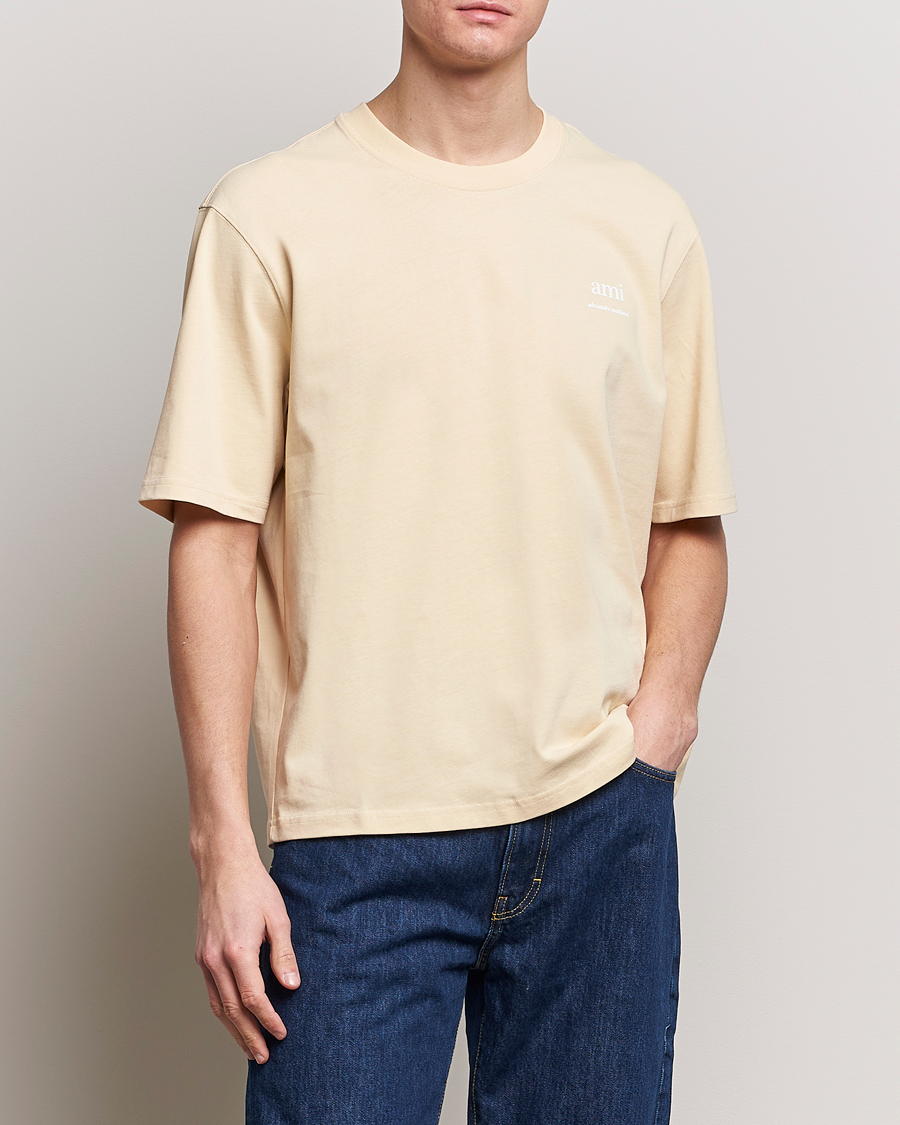 Mies | Vaatteet | AMI | Logo T-Shirt Dusty Yellow