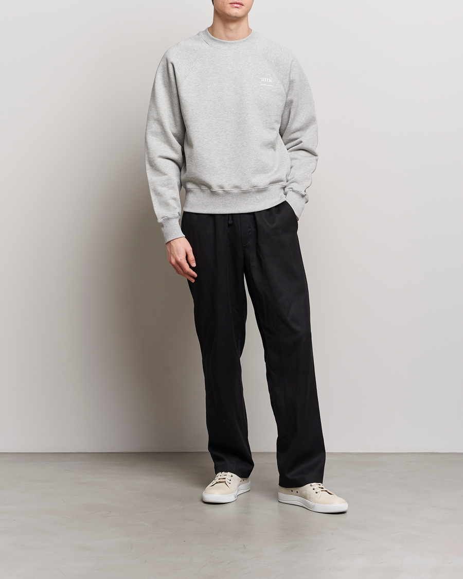 Mies | Puserot | AMI | Logo Sweatshirt Heather Grey