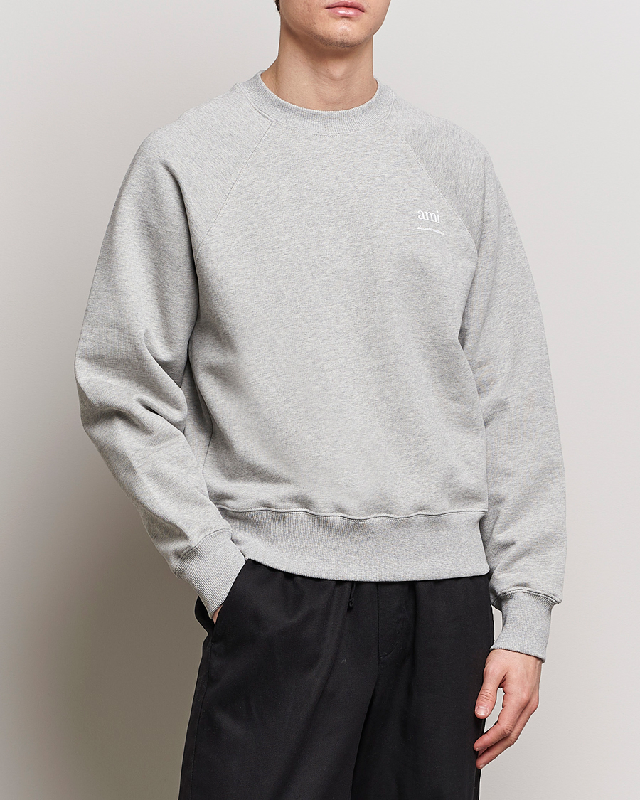 Mies | Puserot | AMI | Logo Sweatshirt Heather Grey