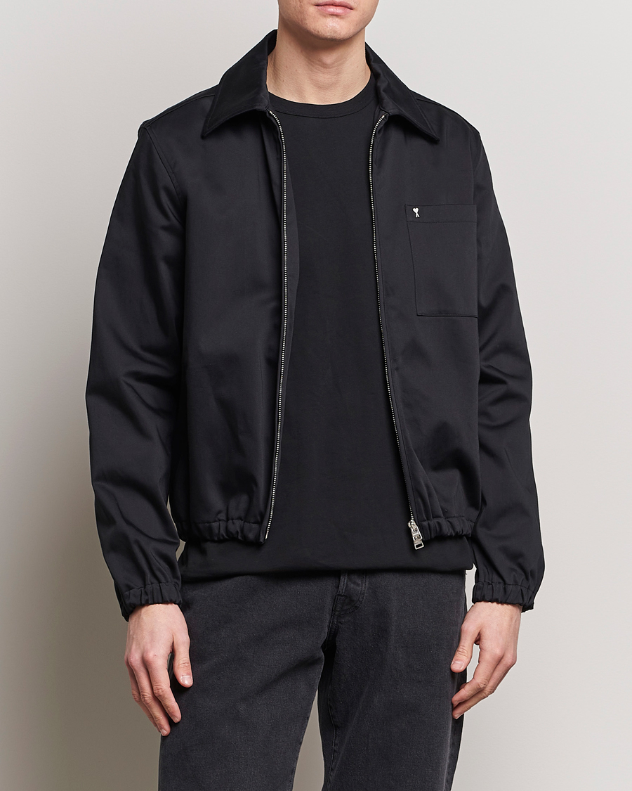 Mies | Nykyaikaiset takit | AMI | Zipped Jacket Black
