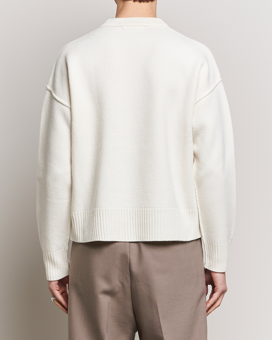 Mies | Puserot | AMI | Big Heart Wool Sweater Off White