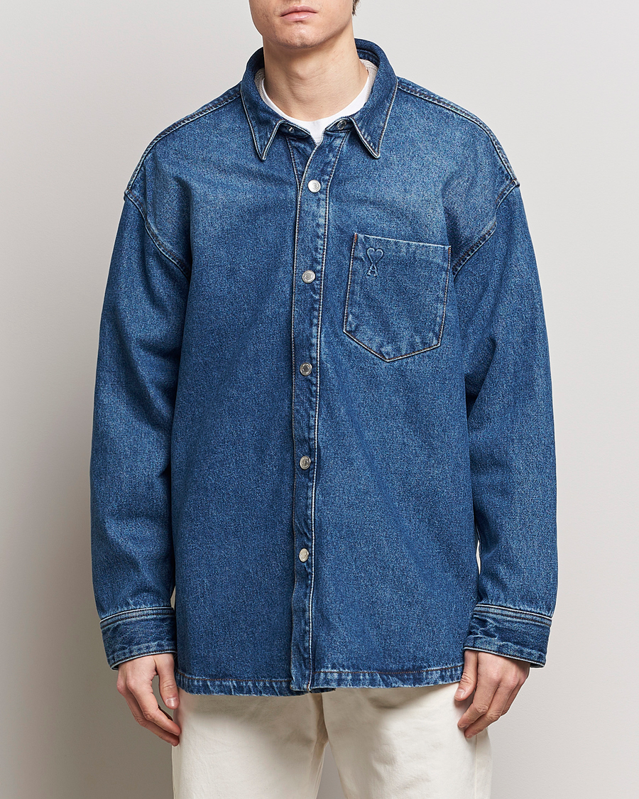 Mies |  | AMI | Oversized Denim Jacket Used Blue