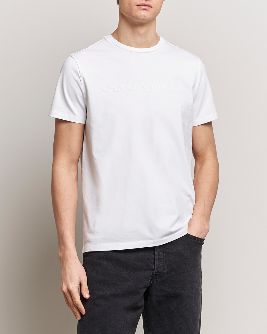 Mies | T-paidat | Canada Goose | Emersen Crewneck T-Shirt White