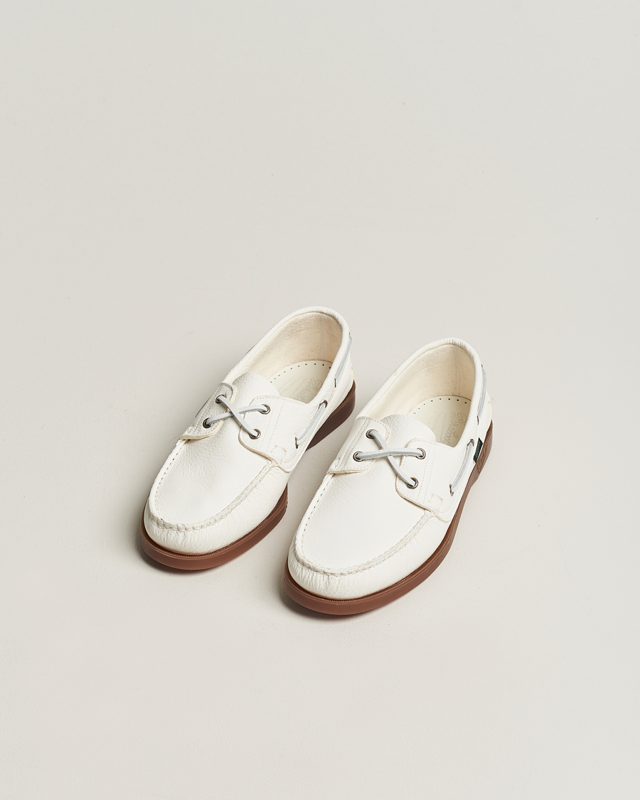 Mies | Contemporary Creators | Paraboot | Barth Boat Shoe White Deerskin