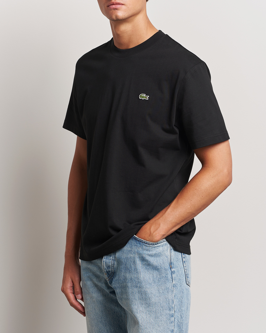 Mies | T-paidat | Lacoste | Crew Neck T-Shirt Black