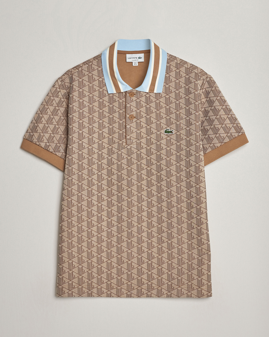 Mies | Pikeet | Lacoste | Classic Fit Monogram Polo Croissant/Cookie