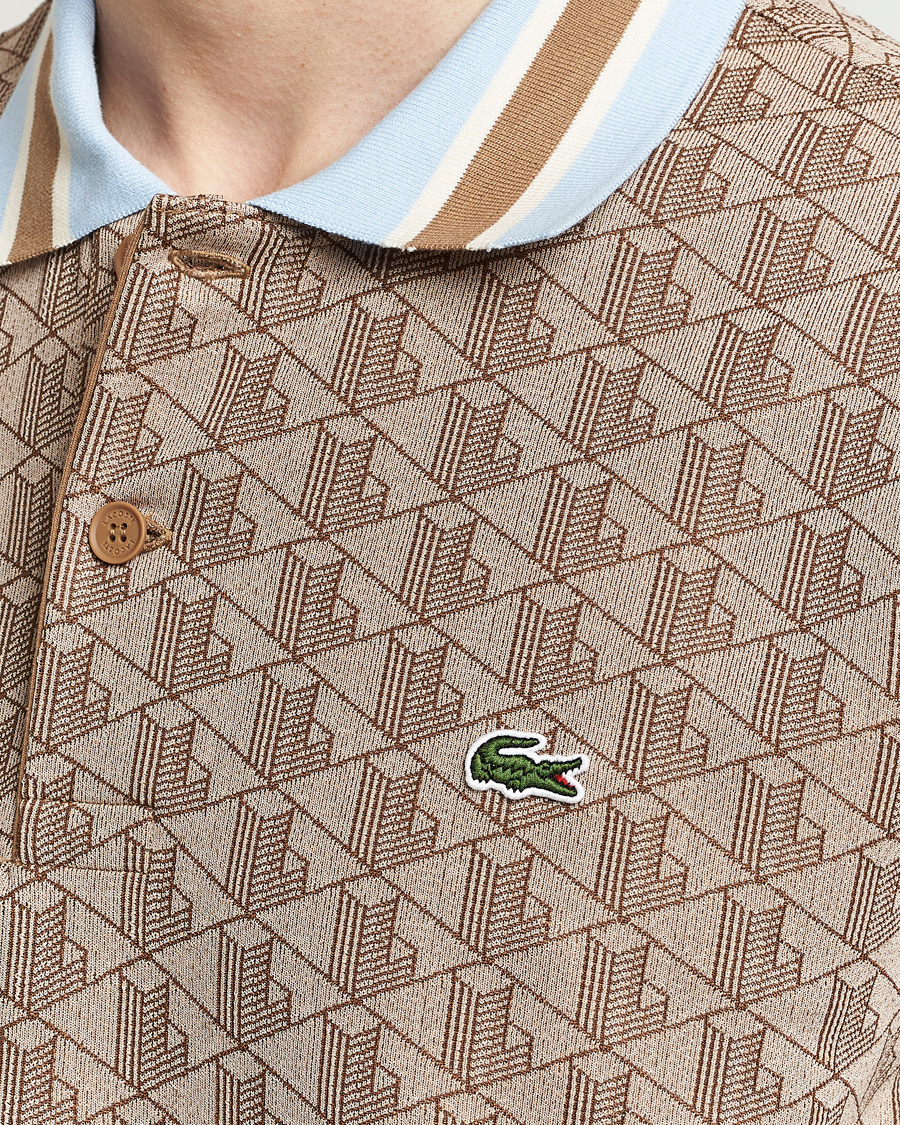 Mies | Pikeet | Lacoste | Classic Fit Monogram Polo Croissant/Cookie