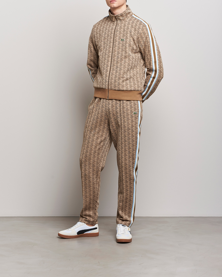 Mies | Housut | Lacoste | Monogram Tracksuit Pants Croissant/Cookie