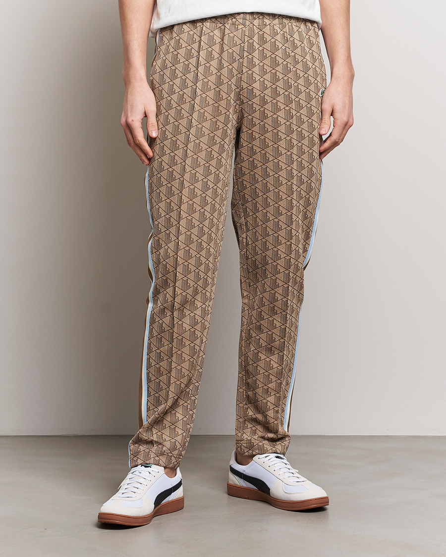 Mies | Housut | Lacoste | Monogram Tracksuit Pants Croissant/Cookie