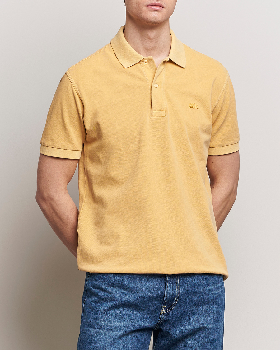 Mies | Vaatteet | Lacoste | Classic Fit Natural Dyed Tonal Polo Golden Haze
