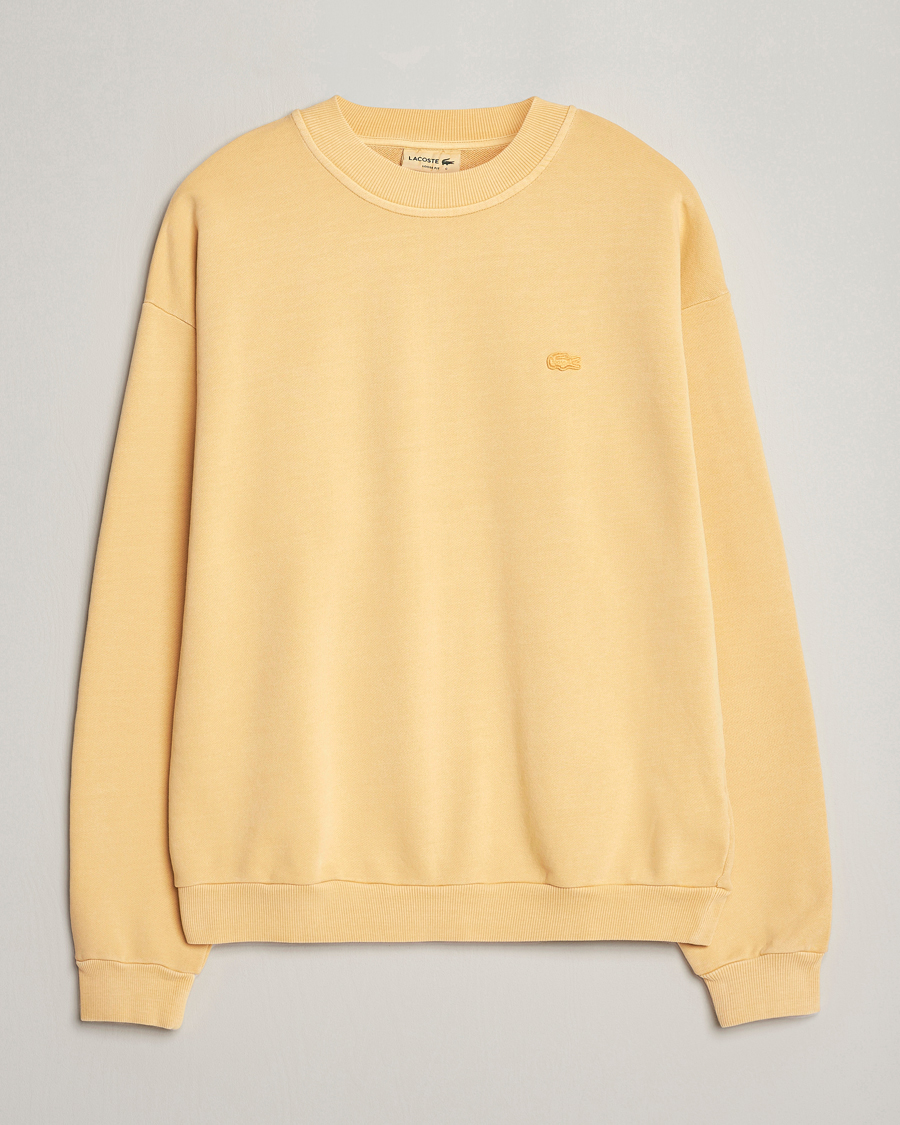 Mies | Puserot | Lacoste | Natural Dyed Crew Neck Sweatshirt Golden Haze