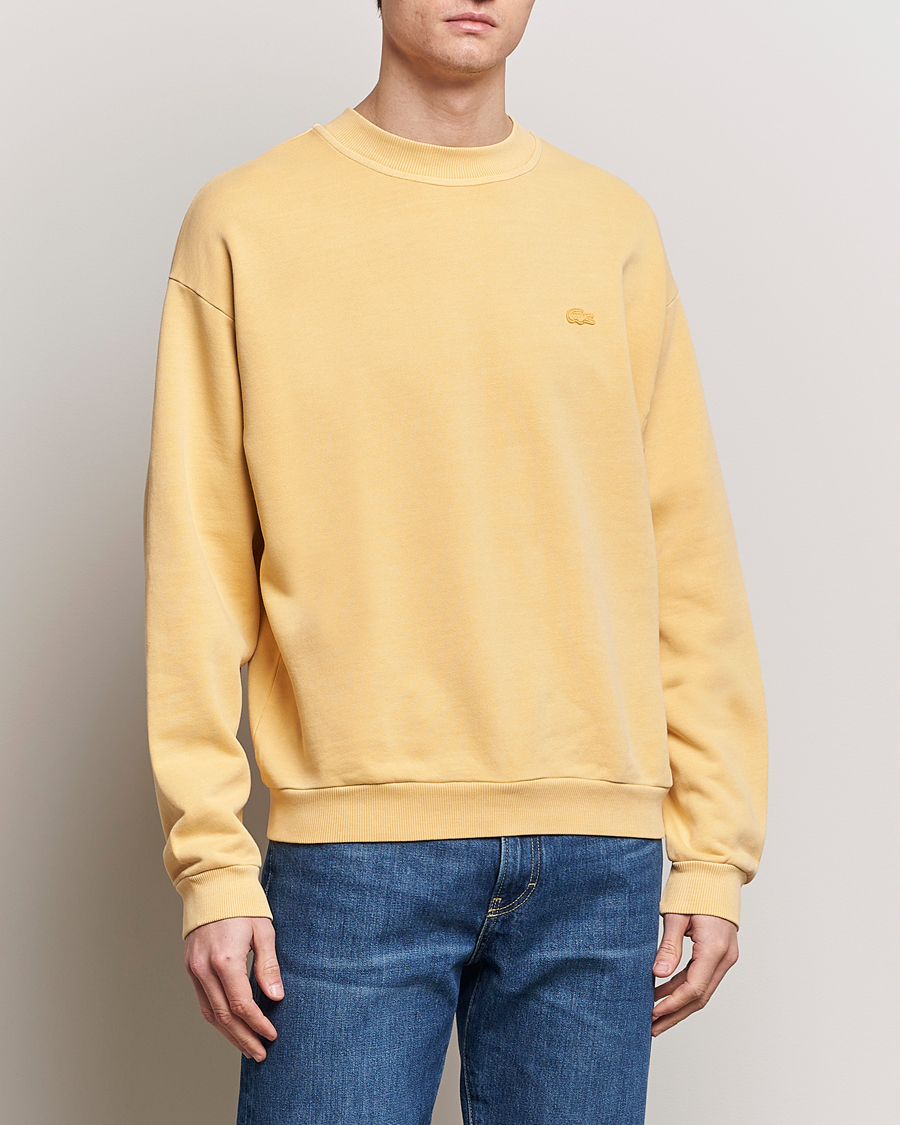 Mies | Puserot | Lacoste | Natural Dyed Crew Neck Sweatshirt Golden Haze