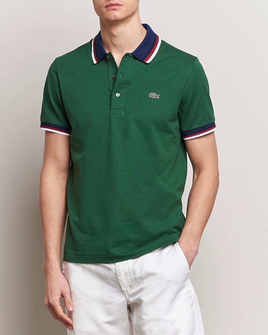 Mies | Uudet tuotekuvat | Lacoste | Regular Fit Tipped Polo Green