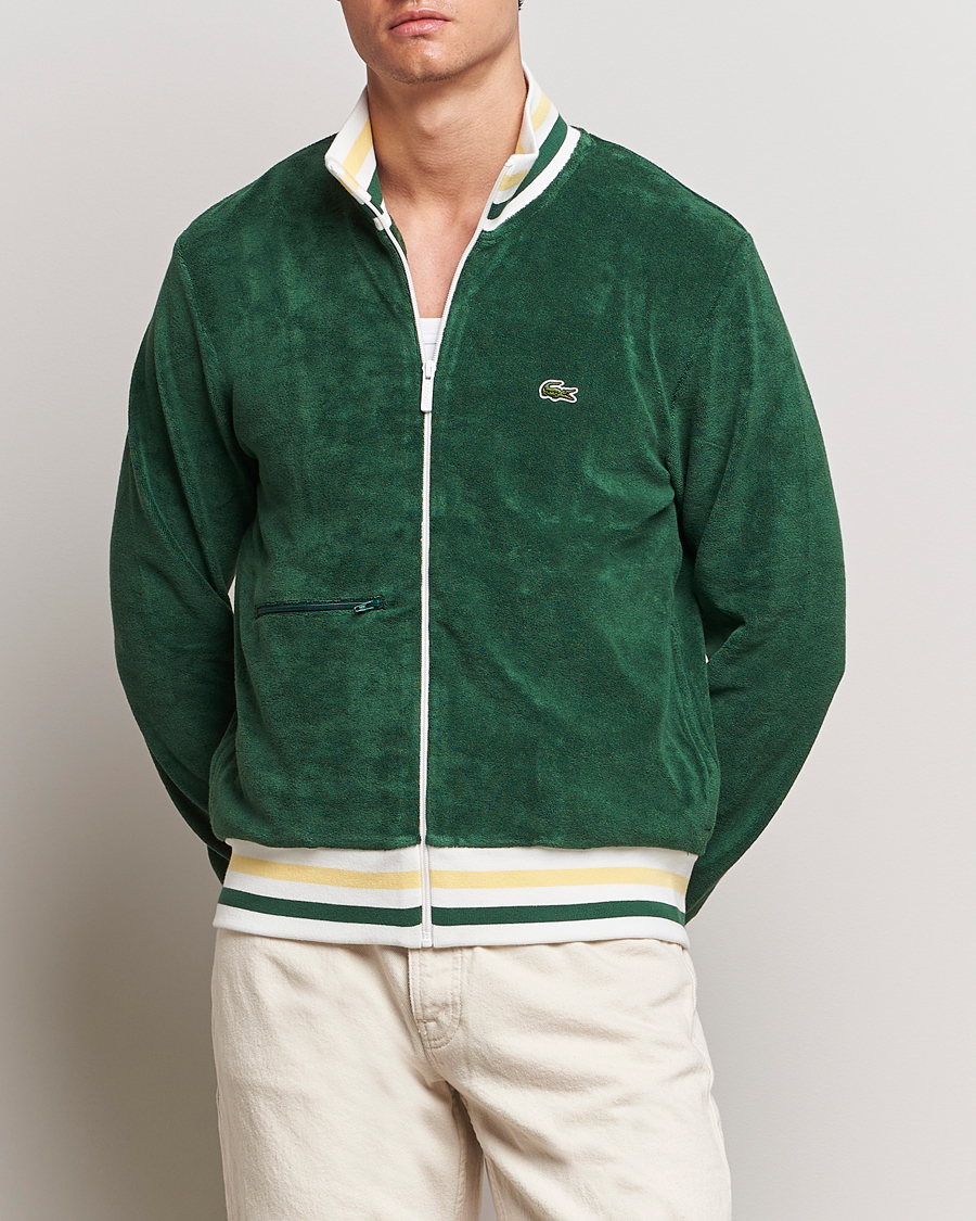 Mies | Full-zip | Lacoste | Terry Full Zip Sweatshirt Green