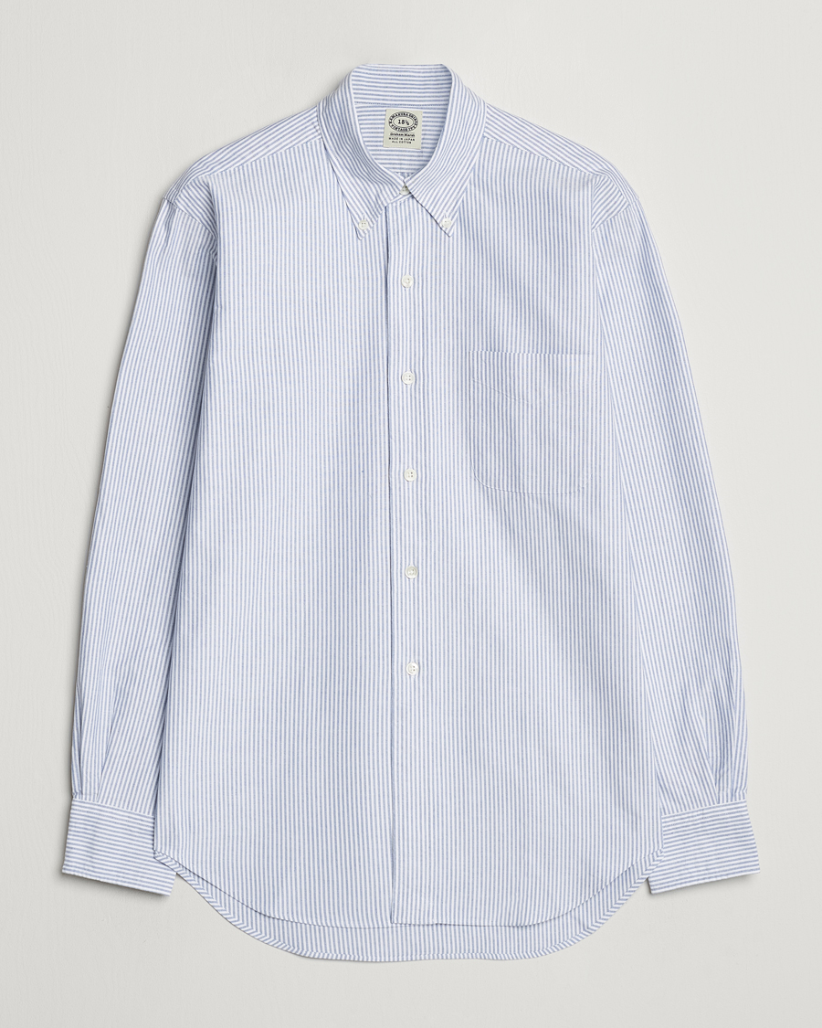 Mies | Kauluspaidat | Kamakura Shirts | Vintage Ivy Oxford Button Down Shirt Blue Stripe