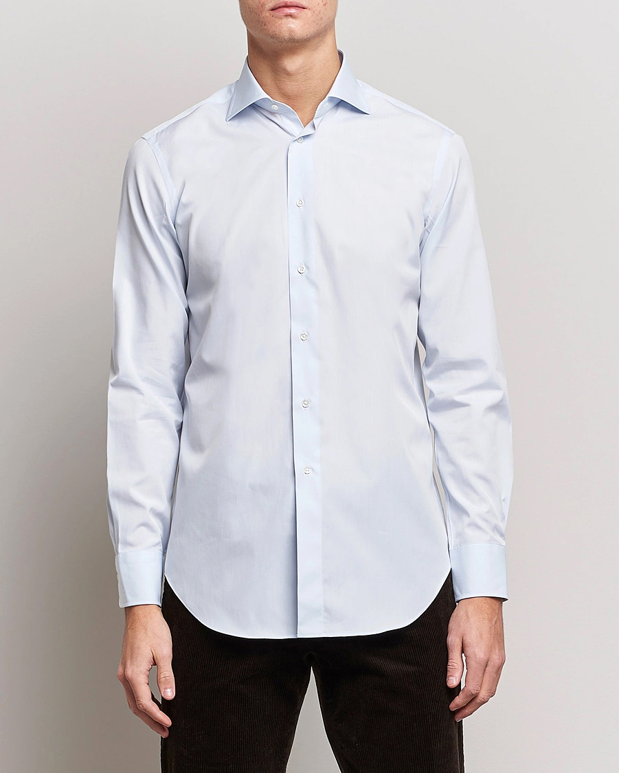 Mies | Kauluspaidat | Kamakura Shirts | Slim Fit Broadcloth Dress Shirt Light Blue