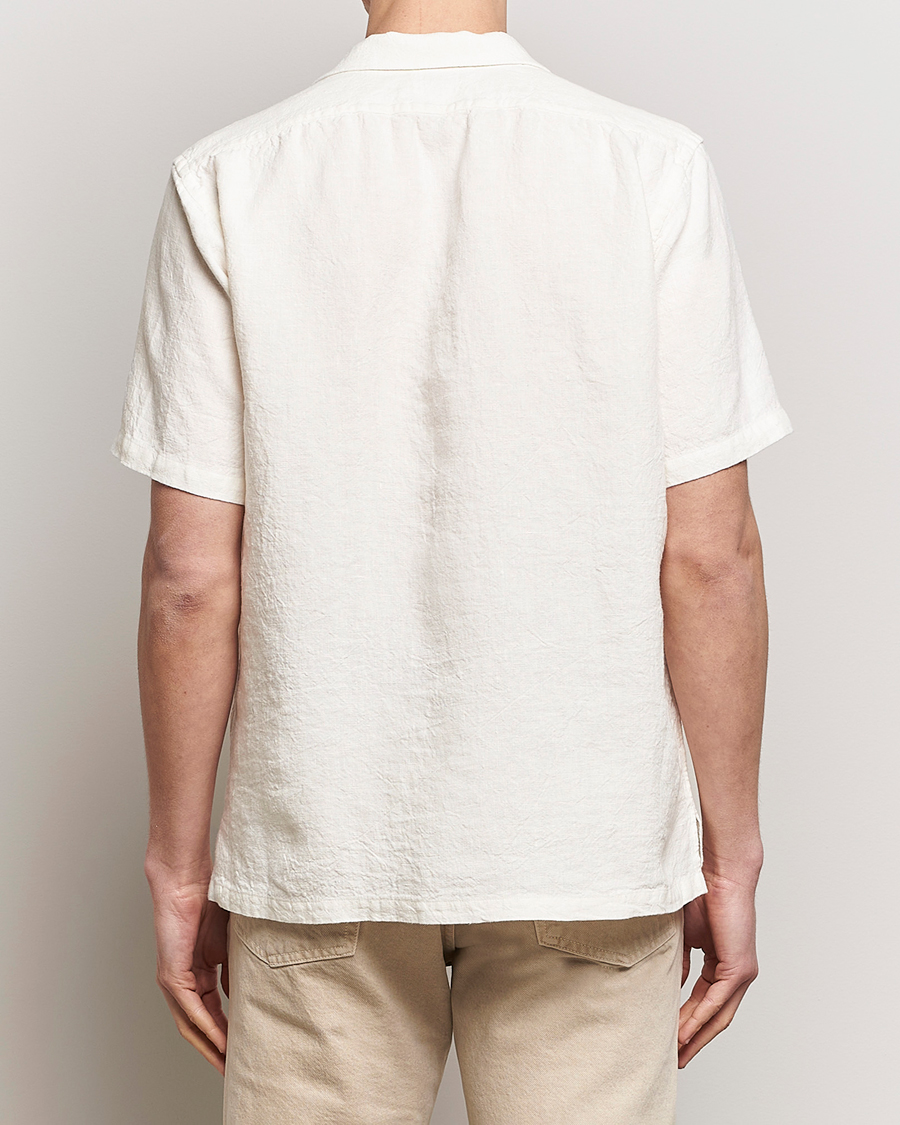 Mies | Kauluspaidat | Kamakura Shirts | Vintage Ivy Heavy Linen Beach Shirt White