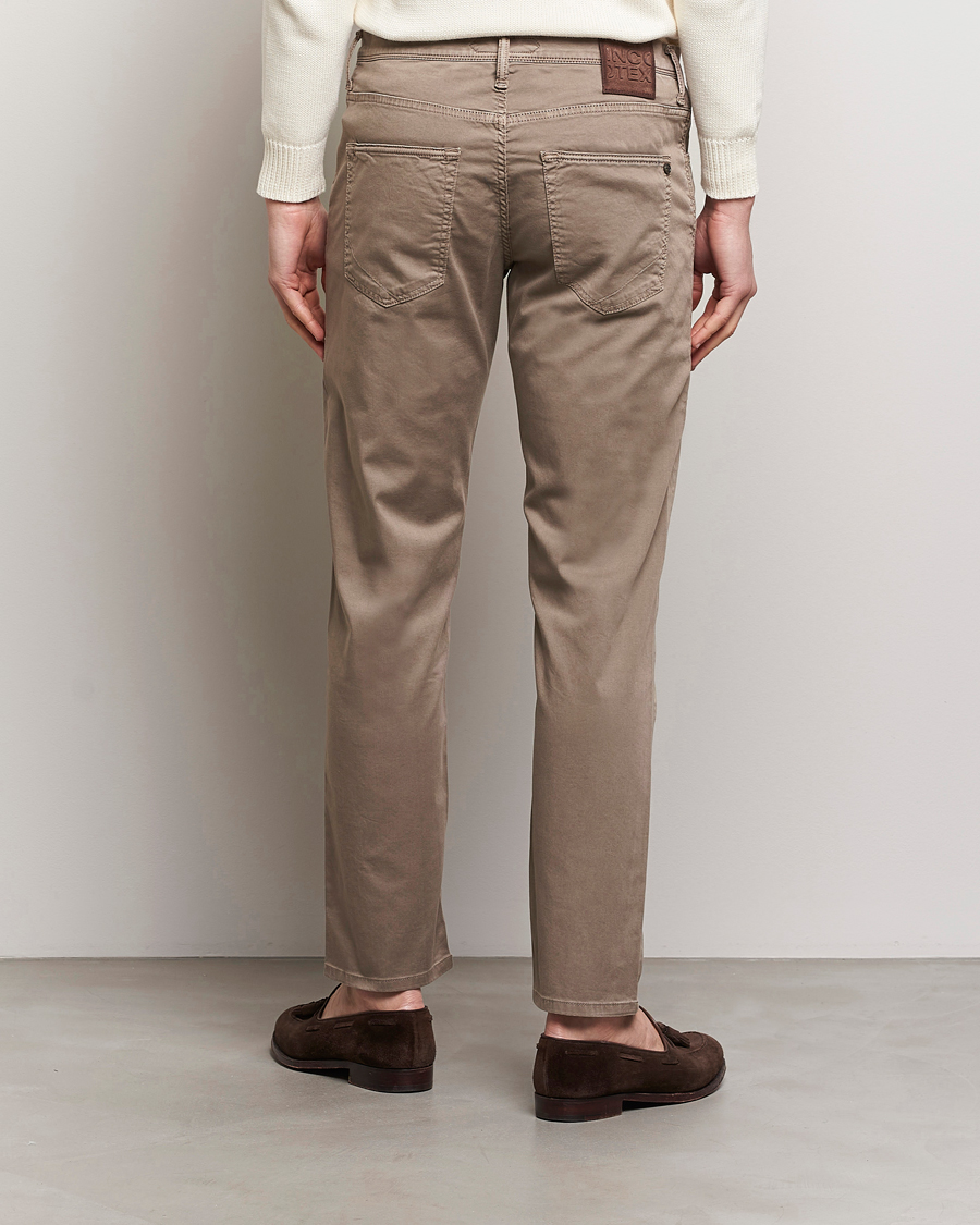 Mies | Housut | Incotex | 5-Pocket Cotton/Stretch Pants Brown
