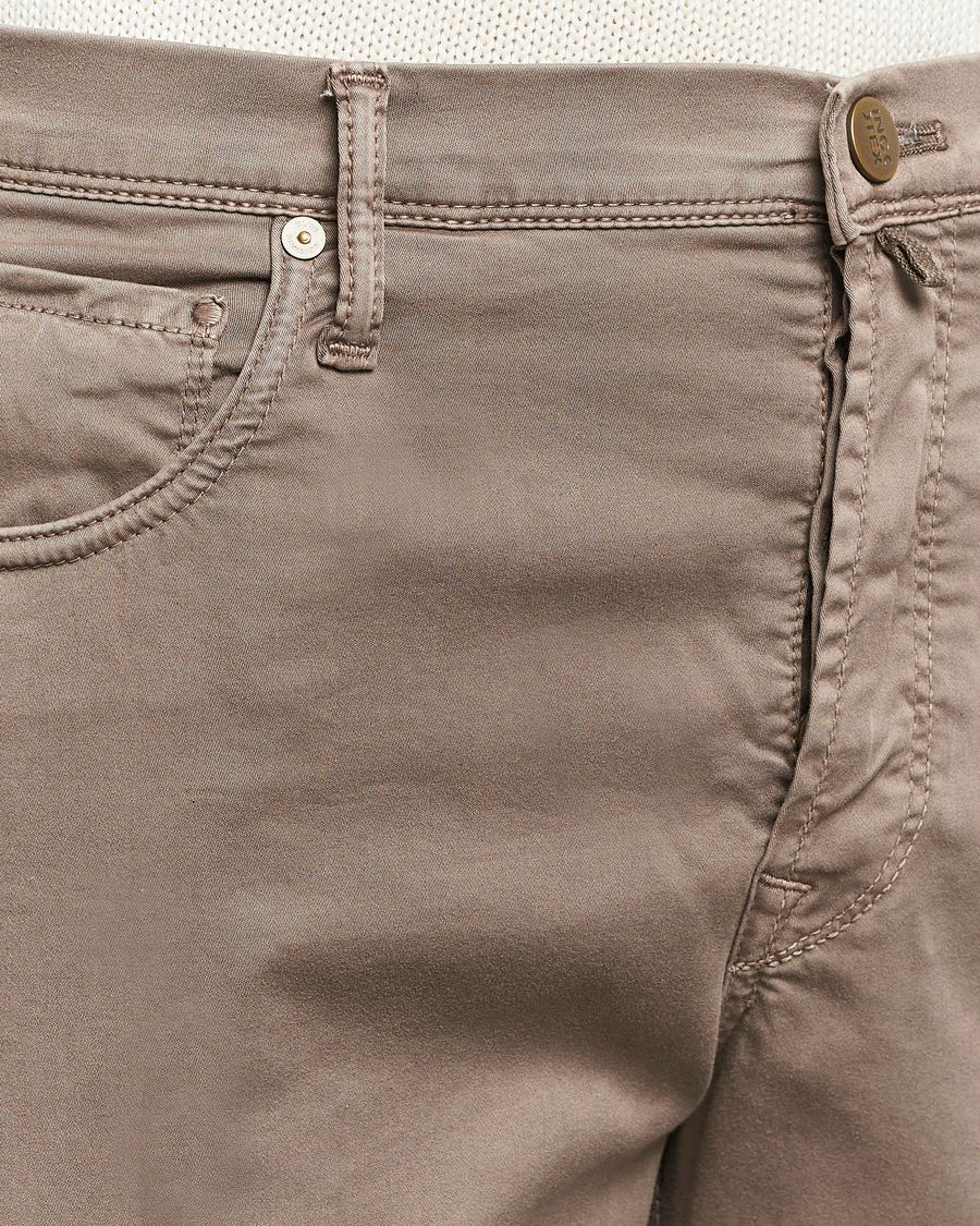 Mies | Housut | Incotex | 5-Pocket Cotton/Stretch Pants Brown