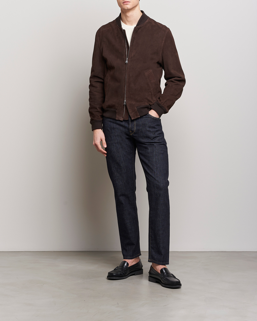Mies | Farkut | Incotex | 5-Pocket Stretch Denim Dark Blue