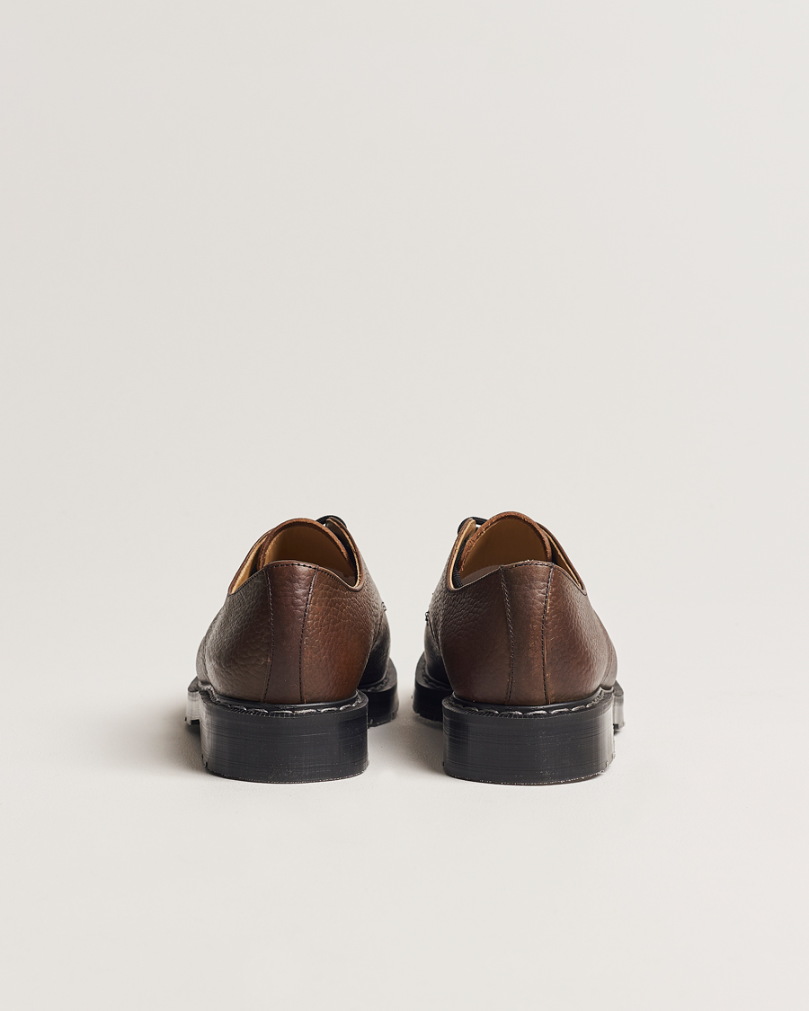 Mies | Käsintehdyt kengät | Solovair | 3 Eye Gibson Shoe Brown Grain