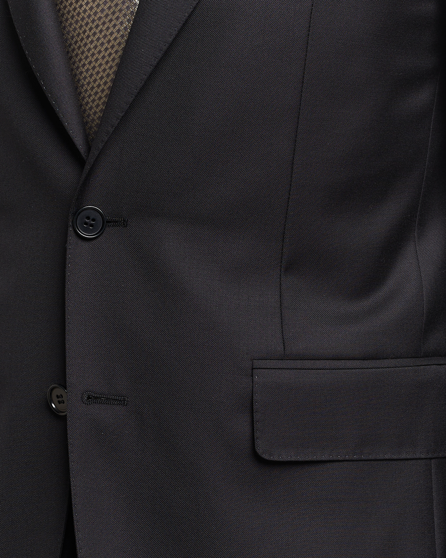 Mies | Puvut | Canali | Capri Super 130s Wool Suit Black