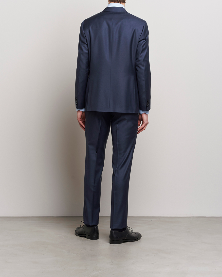 Mies | Puvut | Canali | Capri Super 130s Wool Suit Navy