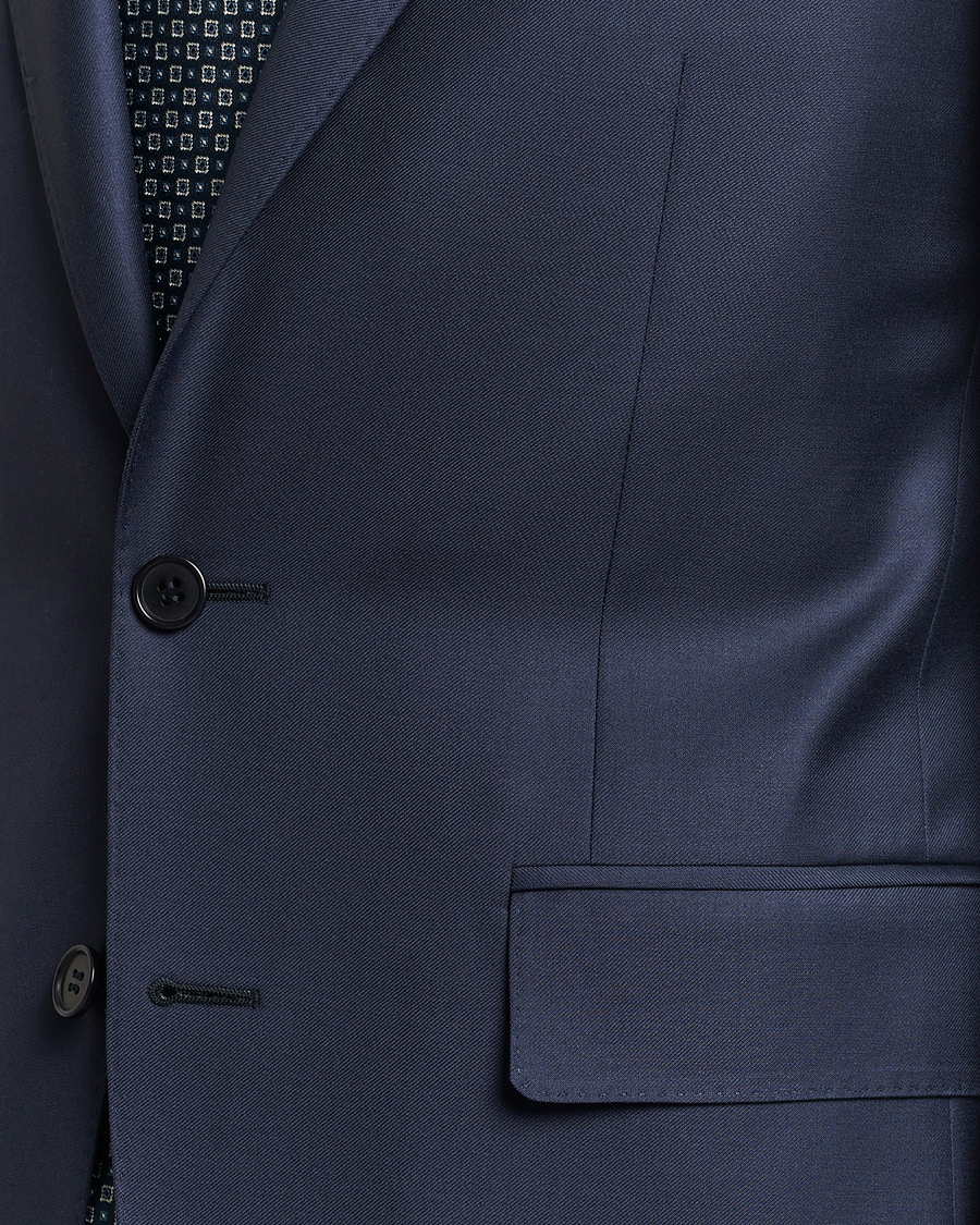Mies | Puvut | Canali | Capri Super 130s Wool Suit Navy