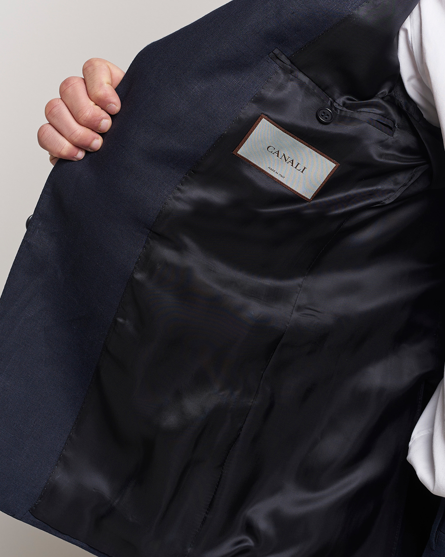 Mies | Puvut | Canali | Capri Linen Suit Navy