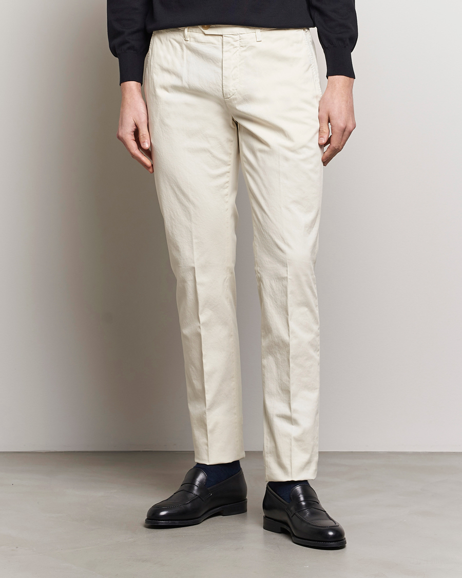 Mies |  | Canali | Cotton Stretch Chinos Off White