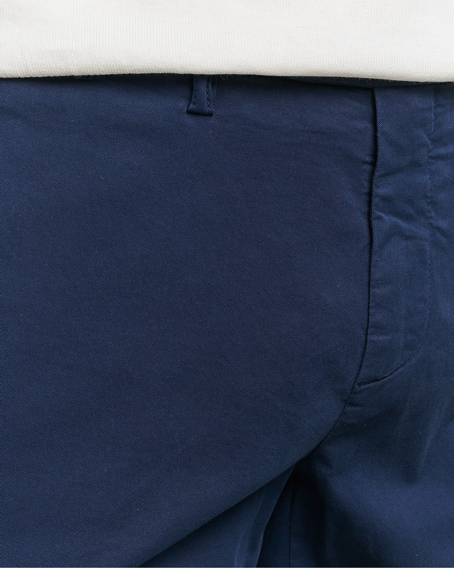 Mies | Housut | Canali | Cotton Stretch Chinos Dark Blue