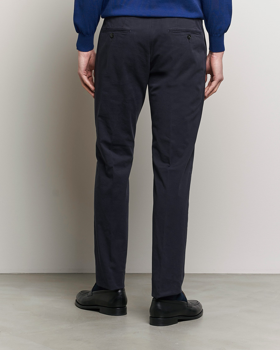 Mies | Housut | Canali | Cotton Stretch Chinos Navy