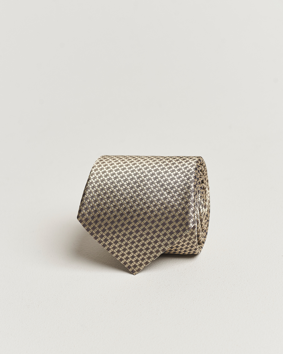 Mies | Canali Microstructure Silk Tie Beige | Canali | Microstructure Silk Tie Beige
