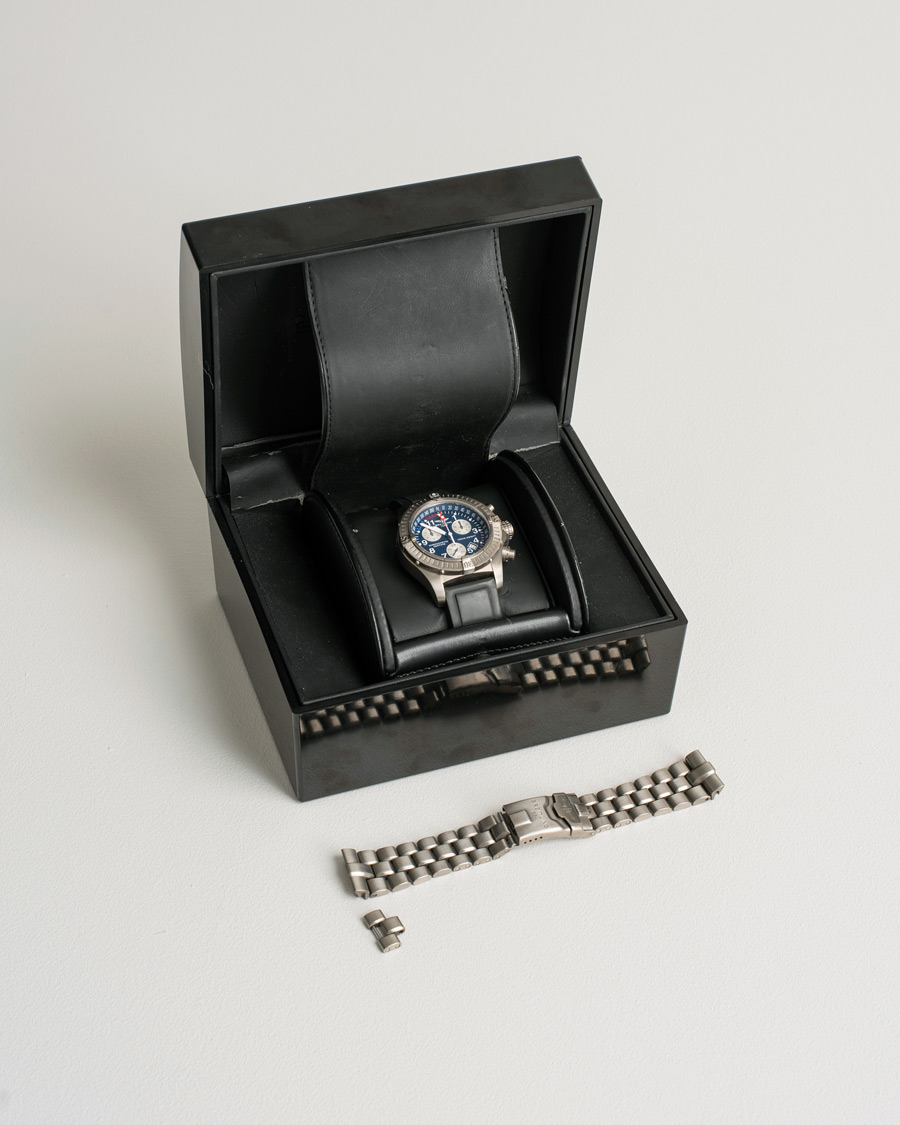 Mies | Breitling Pre-Owned AvengerM1 E73360 Titan Blue Silver | Breitling Pre-Owned | AvengerM1 E73360 Titan Blue Silver