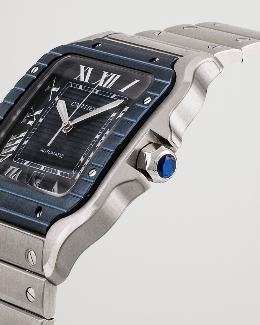 Mies | Cartier Pre-Owned Santos De Cartier Steel WSSA0048 Silver | Cartier Pre-Owned | Santos De Cartier Steel WSSA0048 Silver