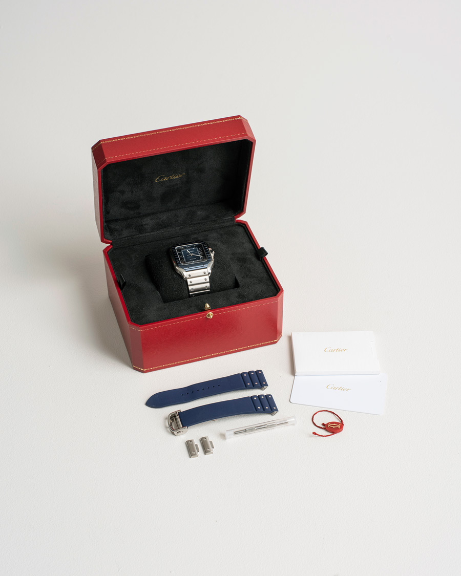 Mies | Cartier Pre-Owned Santos De Cartier Steel WSSA0048 Silver | Cartier Pre-Owned | Santos De Cartier Steel WSSA0048 Silver