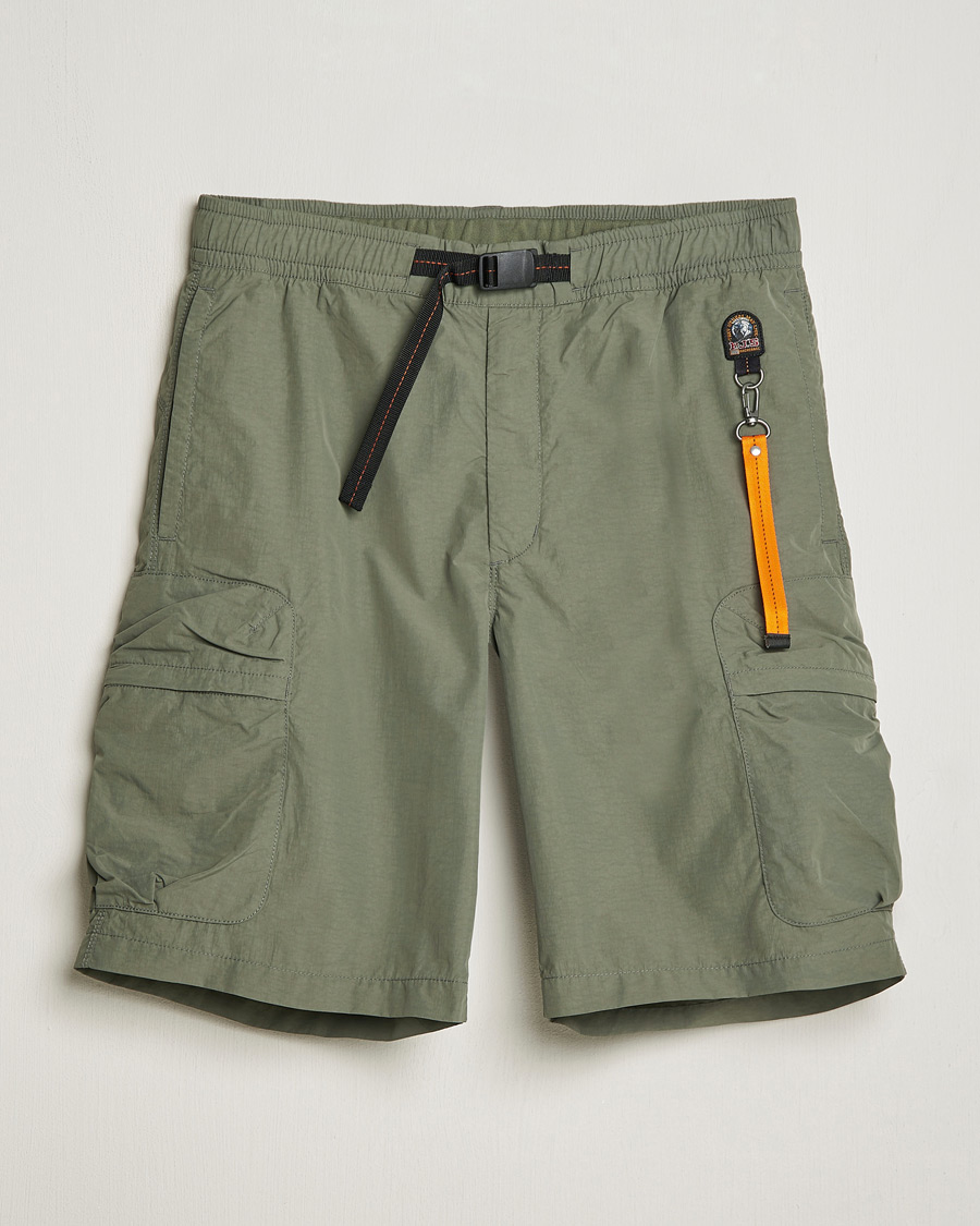 Mies | Shortsit | Parajumpers | Walton Vintage Nylon Shorts Thyme Green