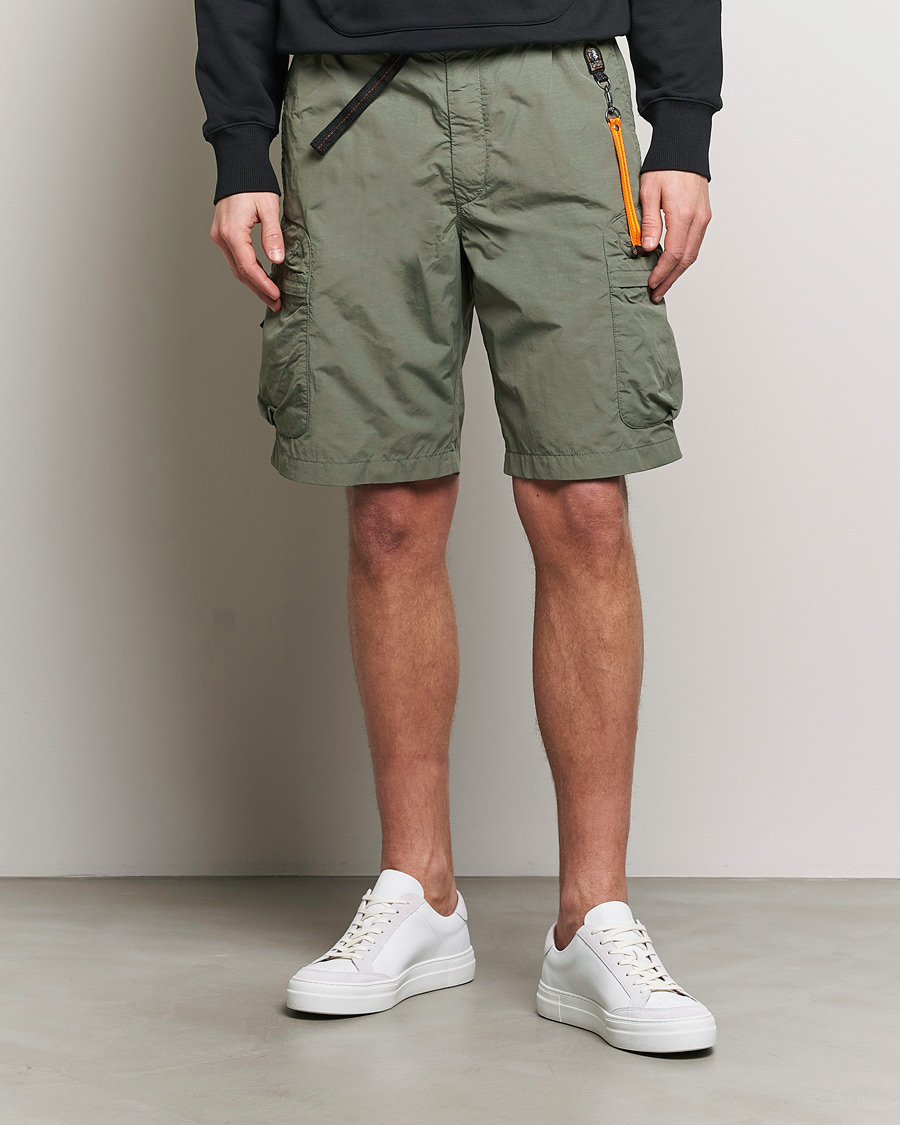 Mies | Parajumpers | Parajumpers | Walton Vintage Nylon Shorts Thyme Green