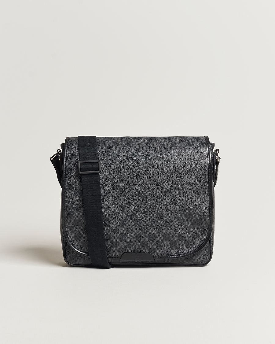 Mies | Louis Vuitton Pre-Owned Daniel MM Satchel Leather Bag Damier Graphite | Louis Vuitton Pre-Owned | Daniel MM Satchel Leather Bag Damier Graphite